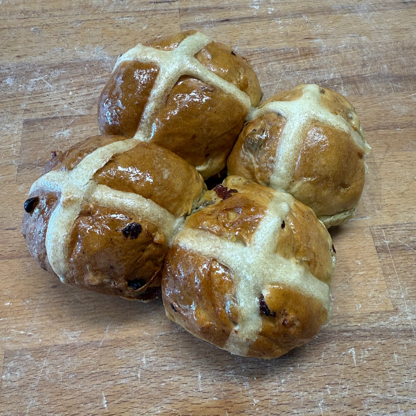 Hot cross buns 4st