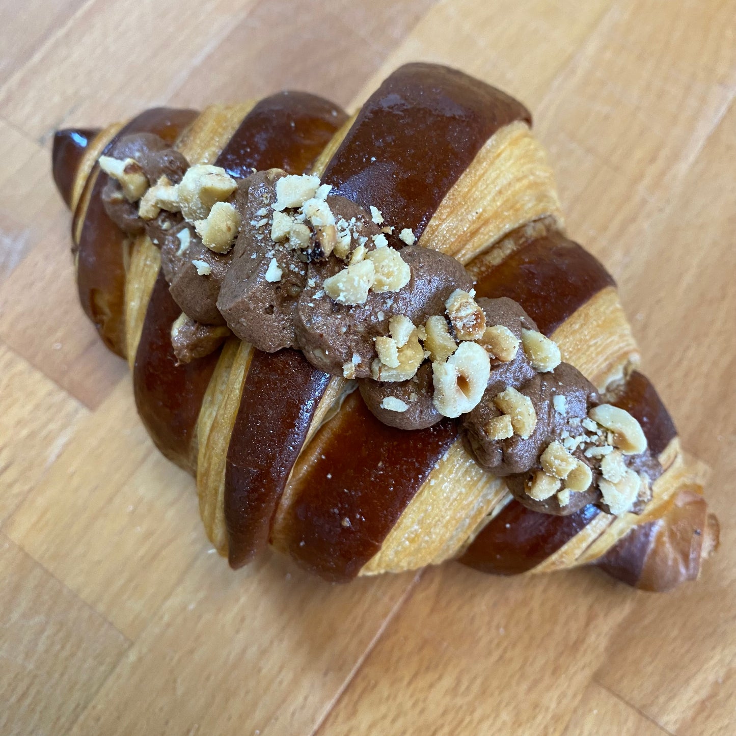 Hazelnoot chocolade croissant