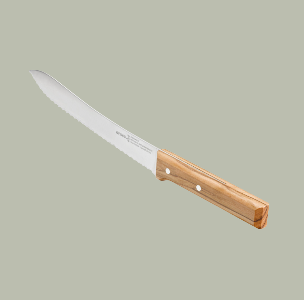 Opinel Parallèle N°116 Broodmes – 21 cm | Frans Vakmanschap in RVS en Olijfhout