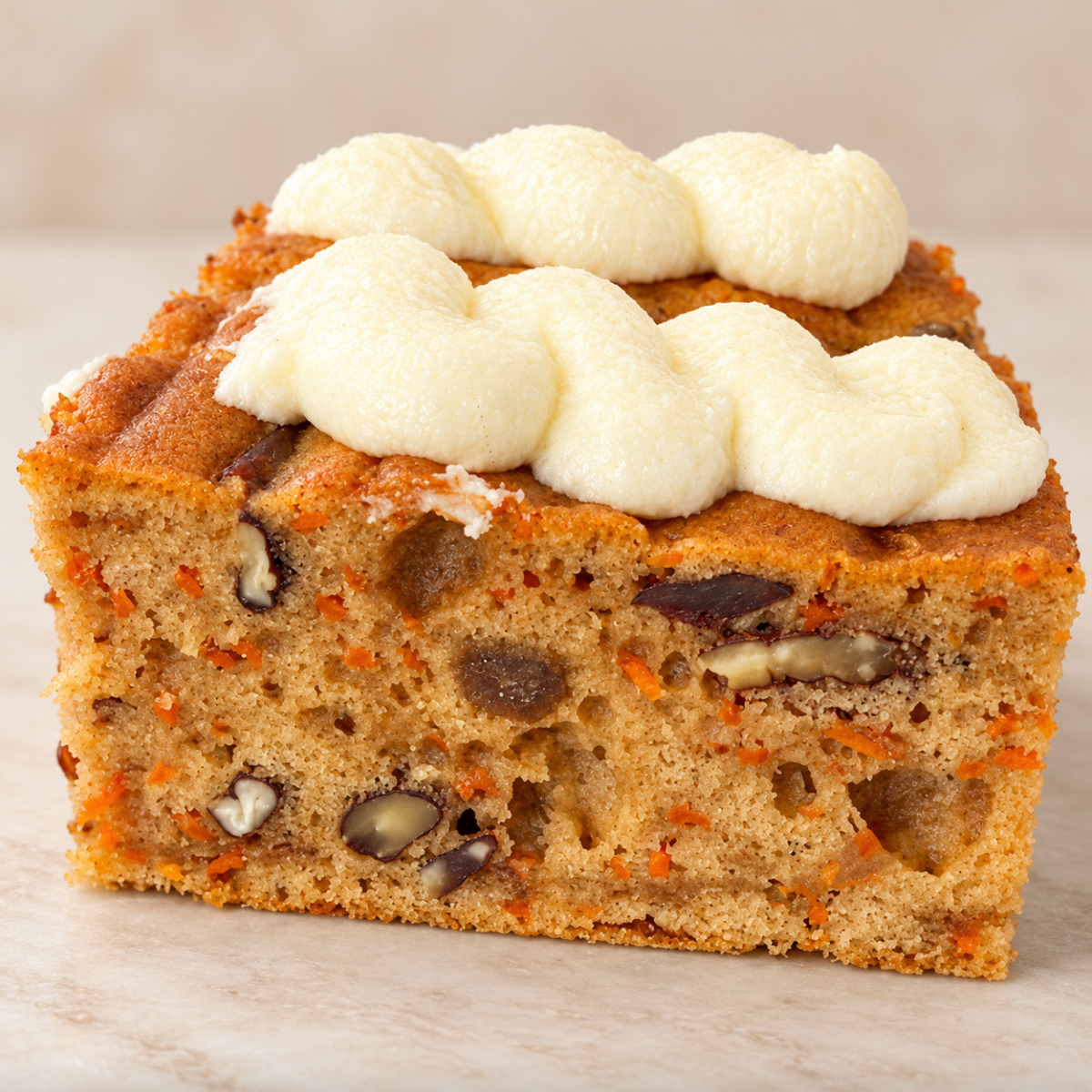 Carrot cake blokjes (4 stuks)